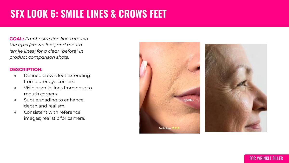 SFX look 6: smile lines and crow’s feet